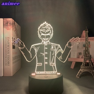 Danganronpa โคมไฟกลางคืน Led อะคริลิค ลาย Kiyotaka Ishimaru 3d สําหรับตกแต่งห้องนอนเด็ก