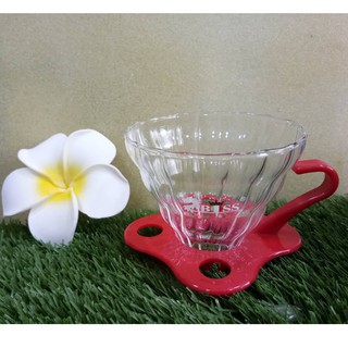 ZBOSS coffee glass filter cup กรวยดริปกาแฟ กรวยดริปกาแฟสด ZB-VG1 ***สินค้าพร้อมส่ง***