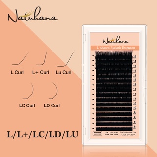 NATUHANA 8-15 Mix L L+ LC LD LU ขนตาปลอม นุ่มและเป็นธรรมชาติ ขนมิ้งค์ สไตล์เกาหลี