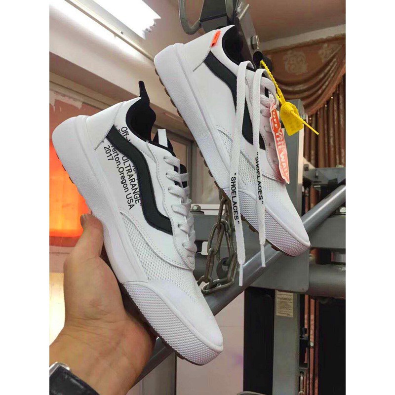 white vans running shoes