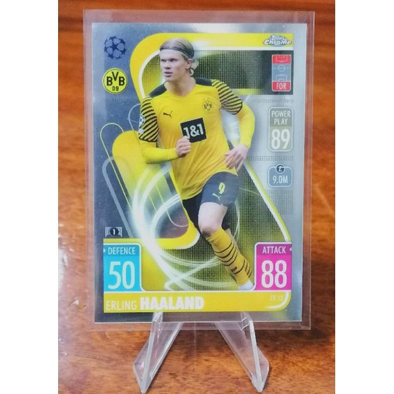 ERLING BRAUT HAALAND (CR 13) > Match Attax 2021/22 UEFA Champions League (Chrome Preview)