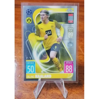 ERLING BRAUT HAALAND (CR 13) &gt; Match Attax 2021/22 UEFA Champions League (Chrome Preview)