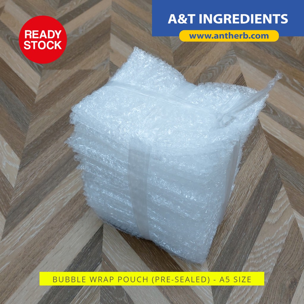 A5 Size Bubble Wrap Pouch / Pocket (3 ซีลข้าง 1 ข้าง) - 148mm x 210mm