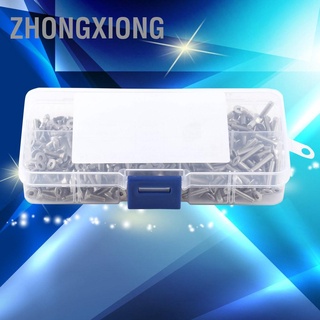 Zhongxiong ซ็อกเก็ตหกเหลี่ยม M3 Ss304 300 ชิ้นพร้อมกล่อง