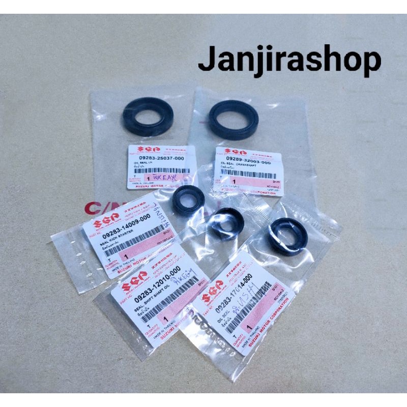 ซีลเครื่อง SUZUKI RC100 / RC110 (แท้ศูนย์) คริสตัล Crystal สวิง SWING (5ตัว)ทั้งชุด