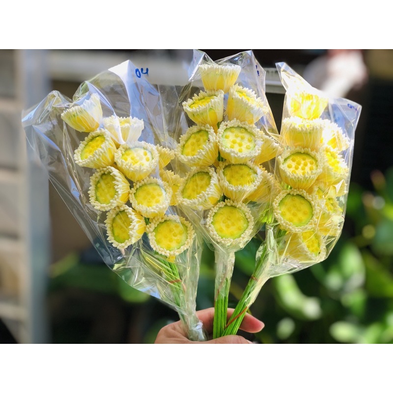 เกสรดอกบัวแพ็คกำละ10ดอกมีพร้อมส่ง6ขนาด🪷