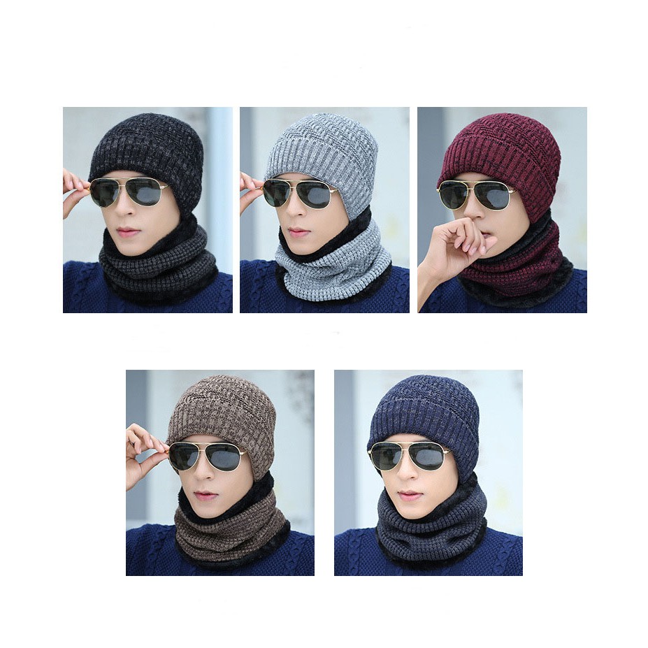 *หมวกกันหนาว (พร้อมส่ง) หมวกไหมพรมผู้ชาย มี 5 สีจ้า