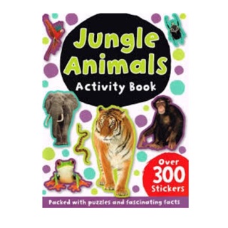 หนังสือเด็ก สัตว์สติ๊กเกอร์ jungle animal activity