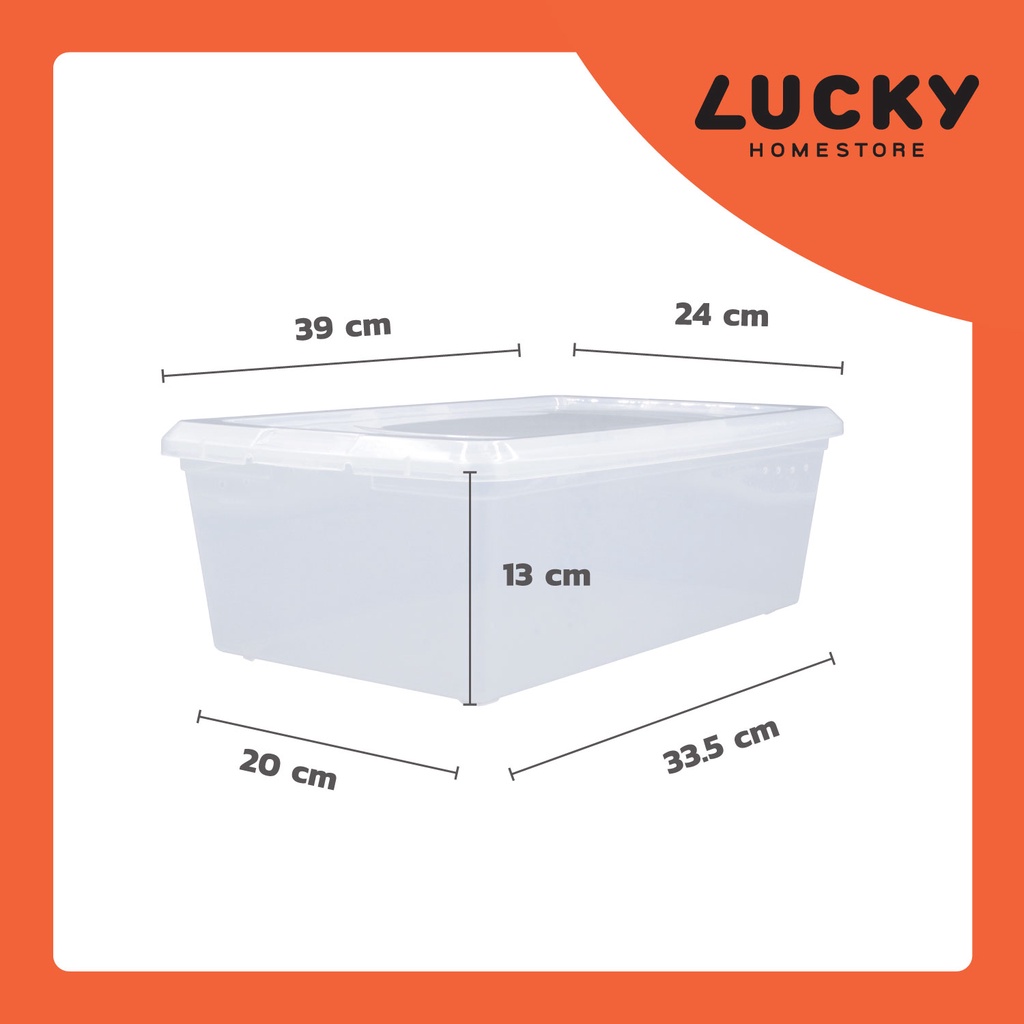 LUCKY HOME กล่องใส่รองเท้า P5-0028 ขนาด( กว้าง x ยาว x สูง ): 24 x 39 x 13 cm