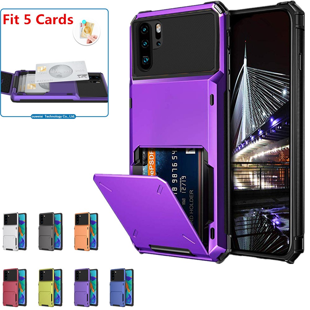 ปลอก Huawei P30 Pro Lite P สมาร์ท 2019 กรณีช่องใส่การ์ดธุรกิจเกราะสําหรับ Huawei P30 P30pro สําหรับ Psmart 2019 ครอบคลุม