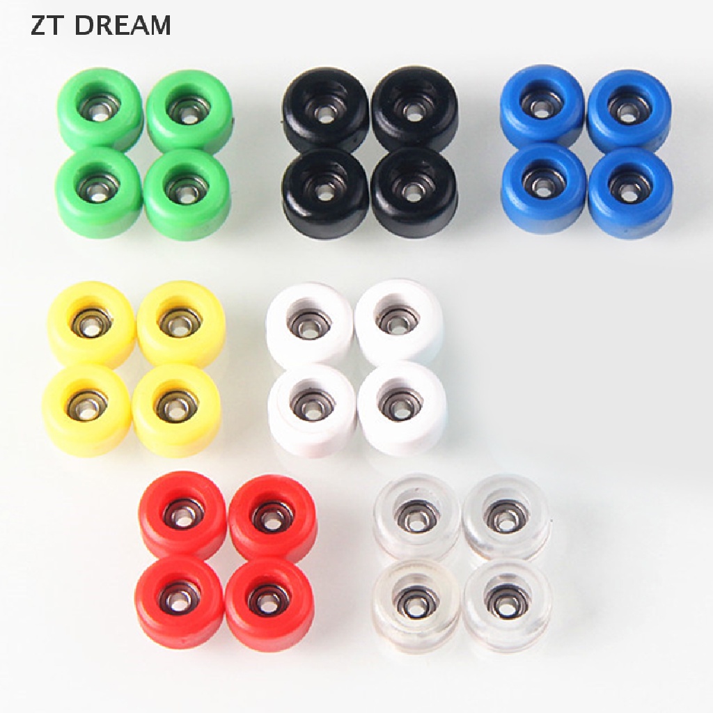 ZTD 4Pcs/Set PU+Metal Urethane CNC Bearing Wheel For Wooden Fingerboard Wheels 07