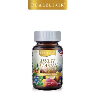 Real Multi Vitamin plus  อาหารเสริมวิตามินรวม (30 เม็ด)  Real Elixir Multi Vitamin plus   real vitamin  มัลติวิตามิน