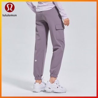 Lululemon  กางเกงกีฬา กางเกงโยคะ ทรงหลวม ระบายอากาศ มีเชือกผูก มีกระเป๋า สําหรับออกกําลังกาย E361