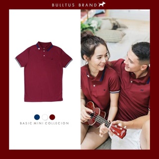 เสื้อโปโล Bulltus สีแดงเลือดหมู ( มีเก็บเงินปลายทาง)