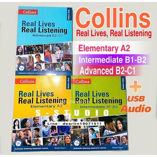 Collins Real Lives, Real Listening Advanced B2-C1 Elementary A2 Intermediate B1-B2