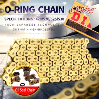 โซ่ 428HV 136ข้อ 530HV 120ข้อ DID ญี่ปุ่น Standard สีหลัก DID Motorcycle Chain โซ่ซีลน้ำมัน O-ring