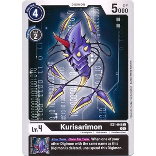 การ์ด Digimon - TCG - Kurisarimon / EX1-046
