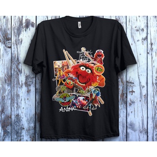 เสื้อผ้าผชเสื้อยืด พิมพ์ลาย Disney Muppet Animal Dr สําหรับผู้ชายS-5XL