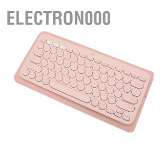 Electron000 ซองหนังใส่คีย์บอร์ด Pvc กันน้ํา กันฝุ่น สองด้าน แบบพกพา สําหรับ Logitech K380