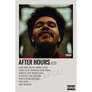 โปสเตอร์ปกอัลบั้ม After Hours The Weeknd