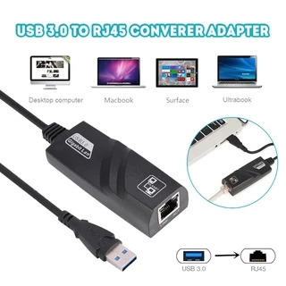 อะแดปเตอร์เครือข่าย For Pc กิกะบิตอีเธอร์เน็ตแลน RJ45 To USB 3.0 แปลงสายแลน ไดรเวอร์ในตัว