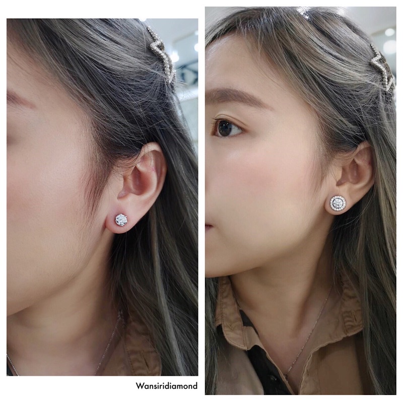 ต่างหูเพชรสังเคราะห์ เหลี่ยม(H&A) นำเข้าเพชรเอง โรงงานทำเพชรแท้กว่า30ปี บ้านหม้อ ,,ช่างจะมีความชำนาญทางด้านนี้โดยเฉพาะ