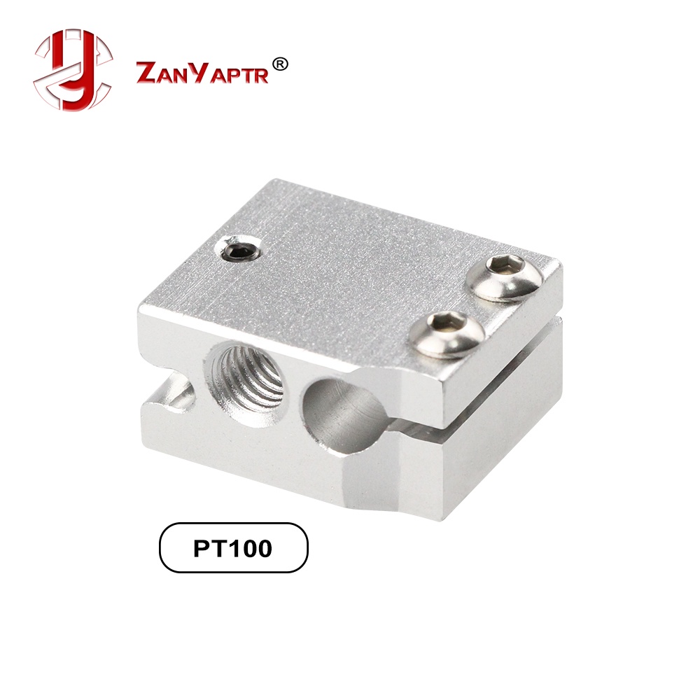 ZANYAPTR Volcano เครื่องทําความร้อนบล็อกสําหรับ E3D Volcano hotend Thermistor sensor PT100 3D เครื่อ