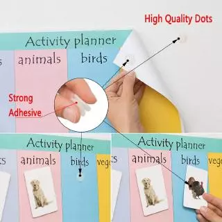 500 คู่กาวตนเองรอบเทป - Dot Magic สติ๊กเกอร์ - การออกแบบตะขอและห่วงไม่มีร่องรอยการลื่น - ผ้าห่ม, พรมปูพื้น Retainer สำหรับตกแต่งรถยนต์แบบตั้งโต๊ะ, กล่องซ็อกเก็ต