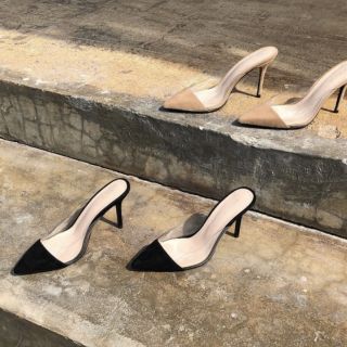 Wara official รองเท้าส้นสูง Laura heels สี​ nude