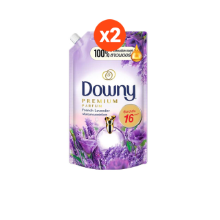[ใหม่] Downy ดาวน์นี่ น้ำยาปรับผ้านุ่มสูตรเข้มข้น ถุงเติม กลิ่นสวนลาเวนเดอร์ฝรั่งเศส 1.28 ลิตร x2 แพ็ค Laundry Softener
