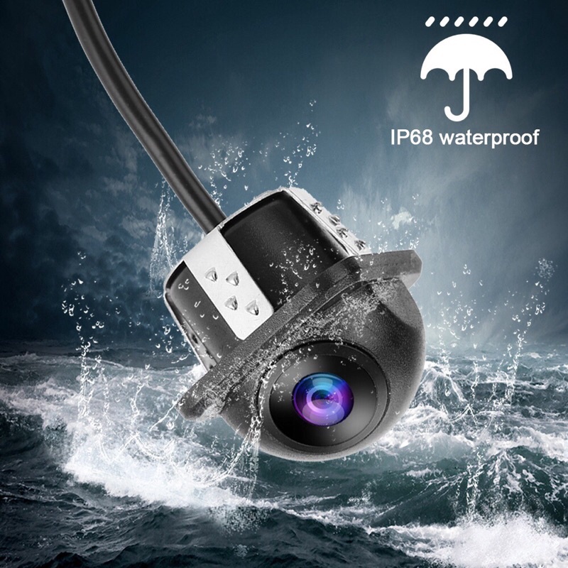 กล้องถอยหลังติดรถยนต์ HAT CAMERA สีดำ