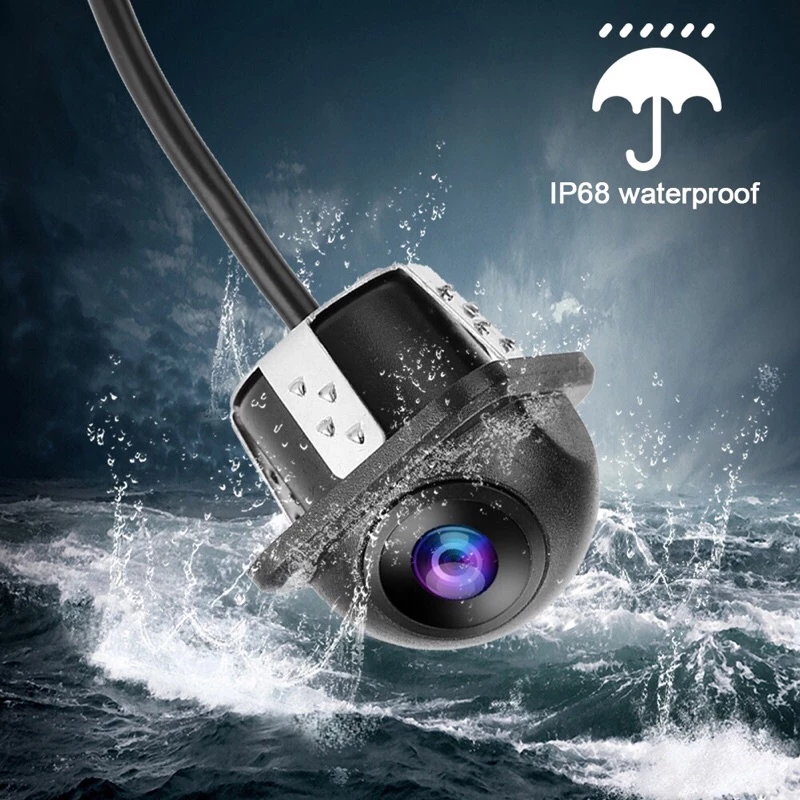 กล้องถอยหลังติดรถยนต์ HAT CAMERA สีดำ