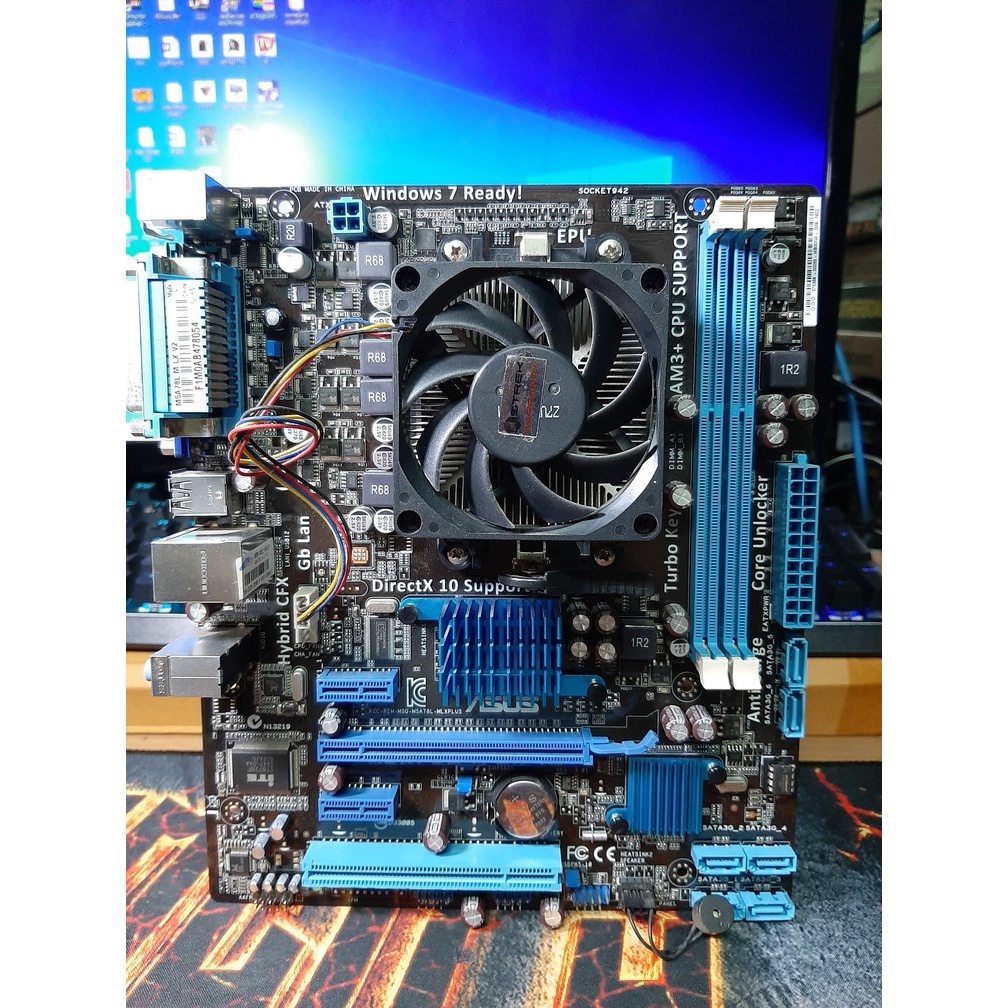 ชุดเซ็ต(AM3+-VSL) ASUS M5A78L-M LX V2 +CPU FX6300 3.5GHz  6คอร์ 6เทรด  เป็นชุดเมนบอร์ดกับซีพียูครบๆ 