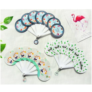 [พร้อมส่ง] พัดแบบมือถือ PVC F-857 Fan Cartoon Folding Fan พัดลมพกพาพัดลมพับ