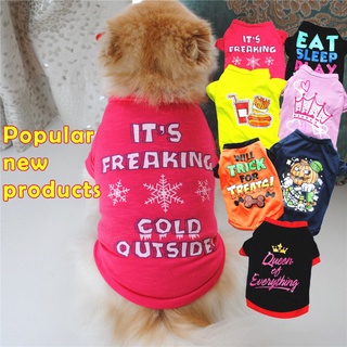 ⭐Hot⭐Dog Cat Pet Puppy Clothes Cotton T-shirt Breathable Comfortable Color Apperal for Dogs Cats