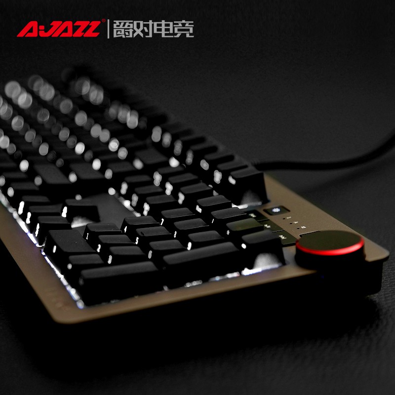 09 Peripheral Store Heijue AK Glory King Side Engraved Mechanical Keyboard 104 Key Backlight Green A