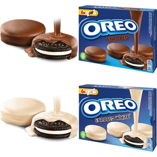 OREO Enrobed โอริโอ้เคลือบช็อคโกแลต - ไวท์ช็อกโกแลต มี 6 ห่อ 12ชิ้น