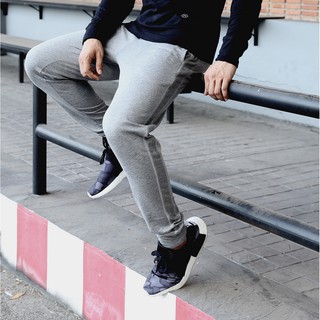 Noxx Jogger Pants: กางเกงขายาว ออกกำลัง จ๊อกเกอร์ สีเทาล้วน