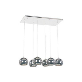 ไฟช่อ MD 1201/6P CARINI MT เงิน 6L | CARINI | 1201/6P ไฟช่อ โคมไฟในบ้าน Light Decoration On Sale ไฟช่อ MD 1201/6P CARINI