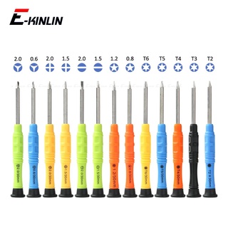 E-kinlin 13 in 1 ชุดเครื่องมือไขควงโลหะ สําหรับซ่อมแซม iPhone Samsung