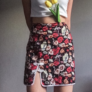 Floral Chinese skirt