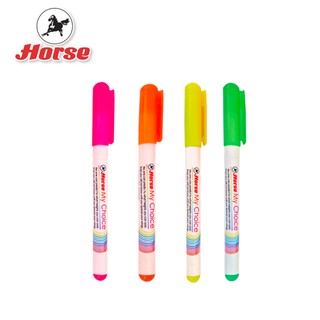 HORSE ตราม้า ปากกาเน้นข้อความ H-45 คละสี