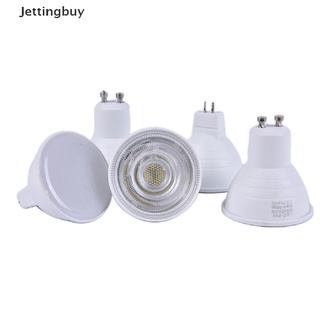 [Jettingbuy] หลอดไฟสปอตไลท์ GU10 COB LED 6W MR16 220V หรี่แสงได้ สีขาว