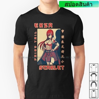 ลดกระหน่ํา เสื้อยืด พิมพ์ลายกราฟิก อนิเมะ Fairy l Erza Scarlet Fairy l Adventure Fantasy Supernatural BLafaiBAkemh