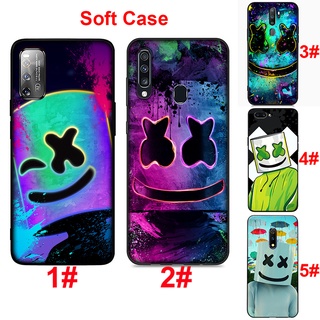 OPPO A12 A12S A12E A15 A15S A31 A32 A52 A53 2020 A72 Soft Cover Mask marshmello Smiley face Phone Case