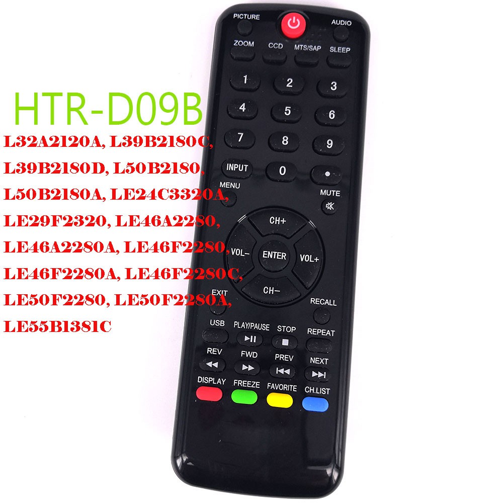 สําหรับ HAIER HTR-D09B Haier LED HDTV TV รีโมทคอนโทรล L32A2120A L39B2180C L50B2180 L50B2180A LE24C33