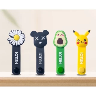 (🇹🇭พร้อมส่ง) ที่รัดสายชาร์จ ที่รัดสายหูฟัง สายรัด ลายการ์ตูน มีหลายลายให้เลือก ส่งไว