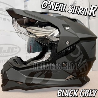 Oneal SIERRA R BLACK GREY [ โมตาด ] [ แว่น 2 ชั้น ] [ นวมถอดซักได้ ] [ กิ๊ฟล็อค ]