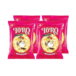 โตโร ข้าวโพดอบกรอบ รสน้ำตาลและเนย ขนาด 80 กรัม แพ็ค 4 ห่อ Baked Corn Toro Sugar and butter flavor, 80 grams, pack of 4
