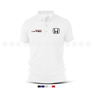 เสื้อยืดโปโล พิมพ์ลาย i-VTEC Honda City Civic Integra Racing Spec Baju Lelaki Motorsport สําหรับผู้ชาย